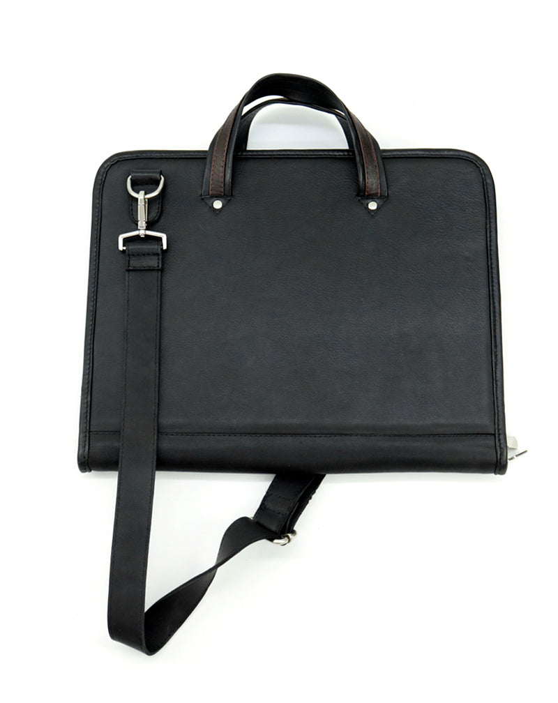 E. Handcrafted Leather Laptop Case - Functional, Elegant, Built to Last