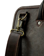 E. Handcrafted Leather Laptop Case - Functional, Elegant, Built to Last