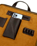 E. Handcrafted Leather Laptop Case - Functional, Elegant, Built to Last