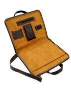 E. Handcrafted Leather Laptop Case - Functional, Elegant, Built to Last