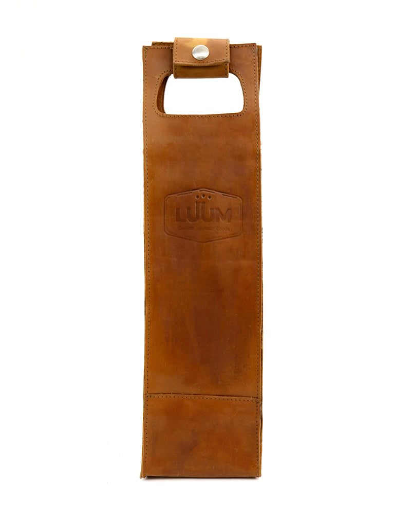 I. LUUM Genuine Leather Wine Carrier