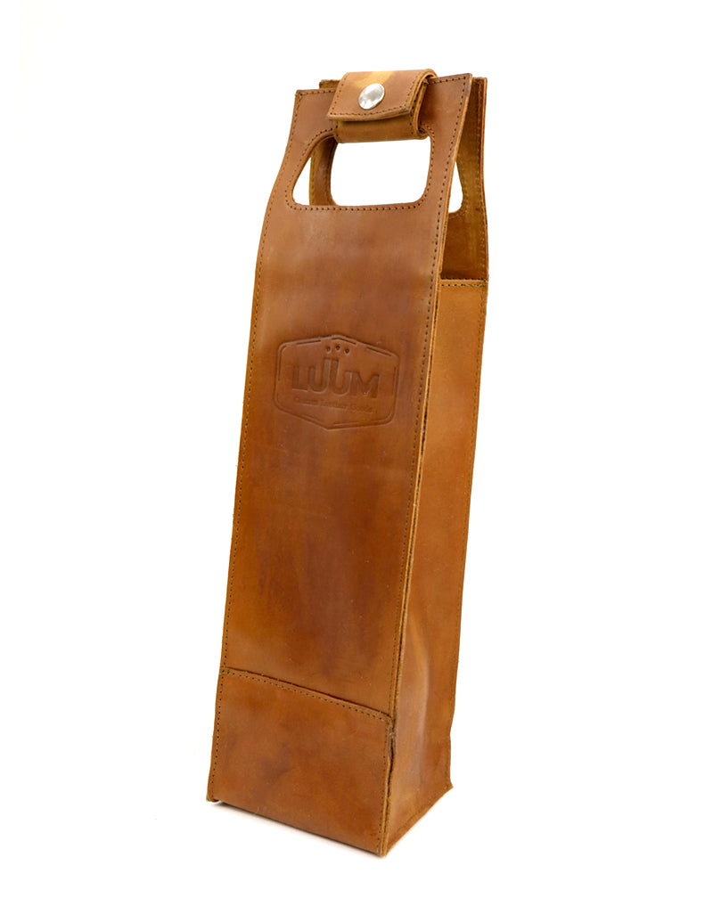 I. LUUM Genuine Leather Wine Carrier