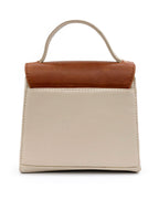 Two-Tone Luum Leather Top Handle Handbag