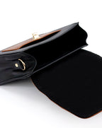 Two-Tone Luum Leather Top Handle Handbag
